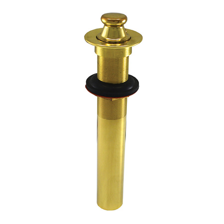 JONES STEPHENS Polished Brass Lavatory Lift and Turn Drain without Overflow P3500PB